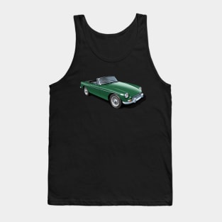 MGB Roadster in british racing green Tank Top